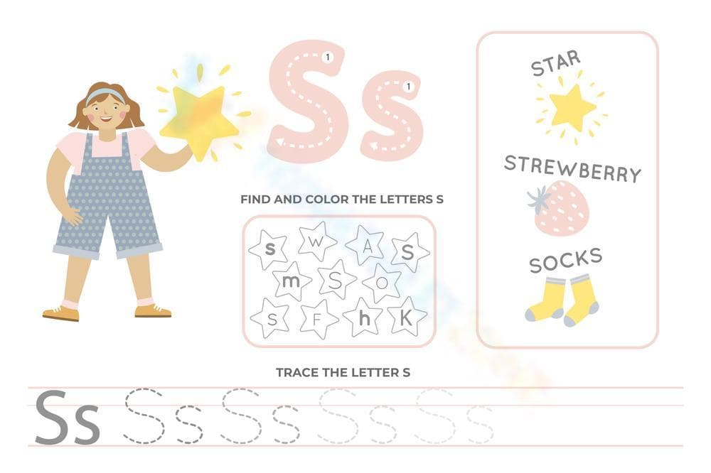 Mastering the Letter S for Kids - Page 1