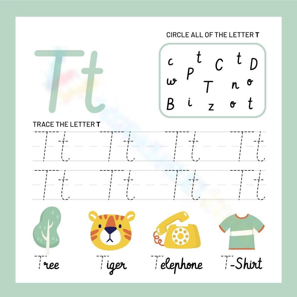 Terrific Letter T Learning! - Page 1