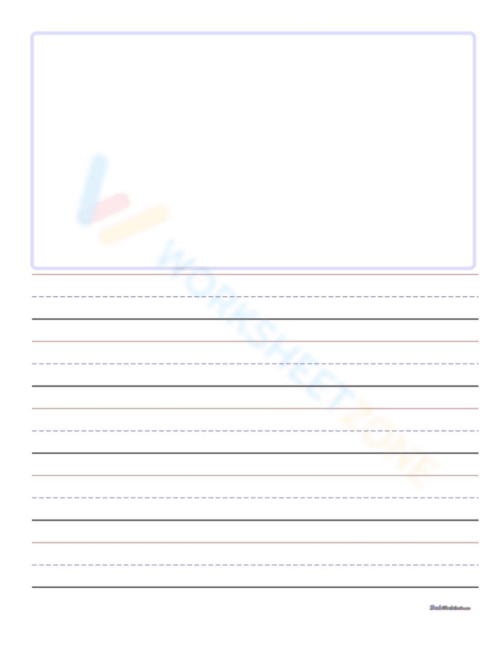 Blank Sheets for Handwriting Practice - Page 1