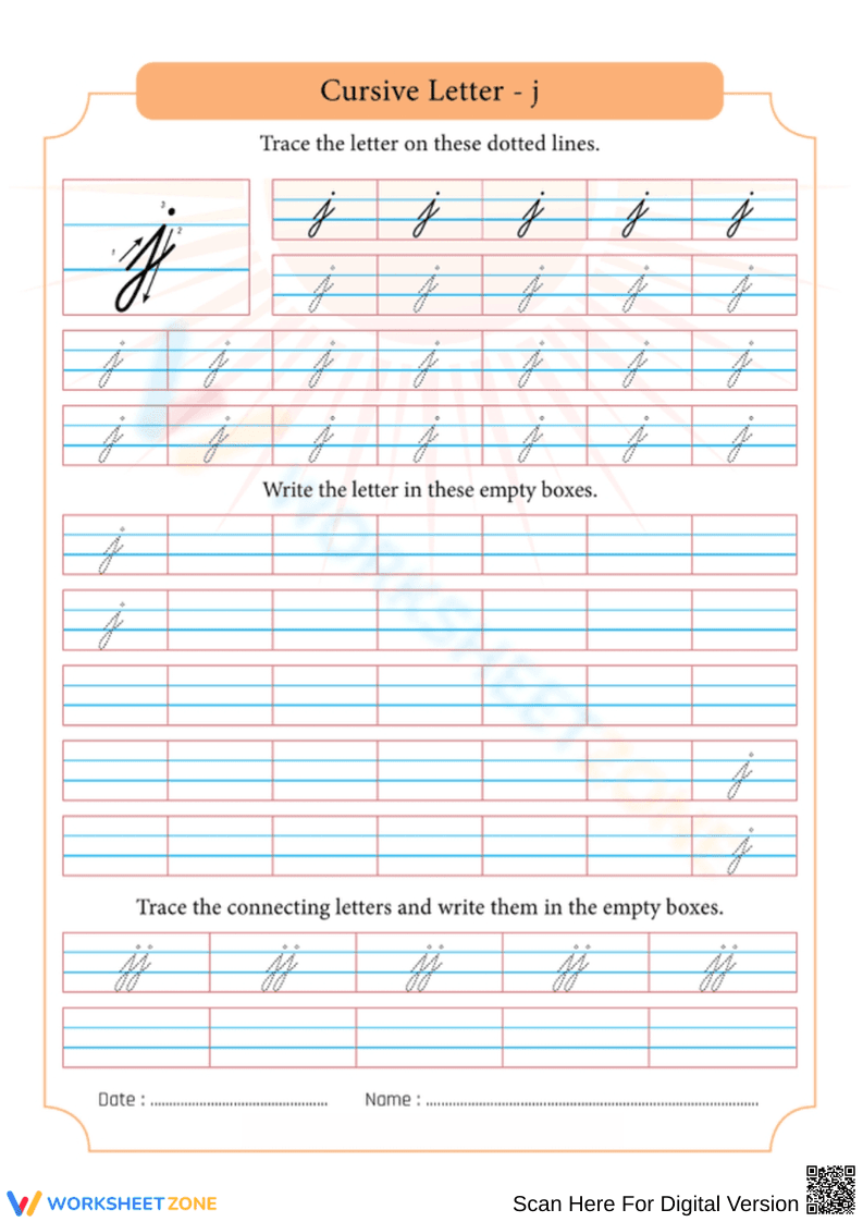 Explore the Letter J: A Fun Alphabet Worksheet - Page 1