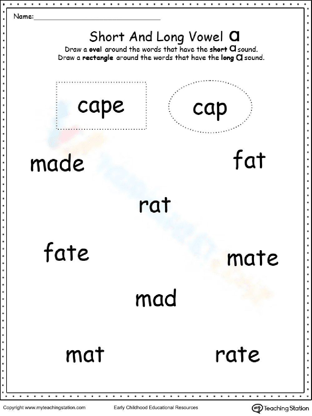 Discover Long and Short Vowels - Page 1