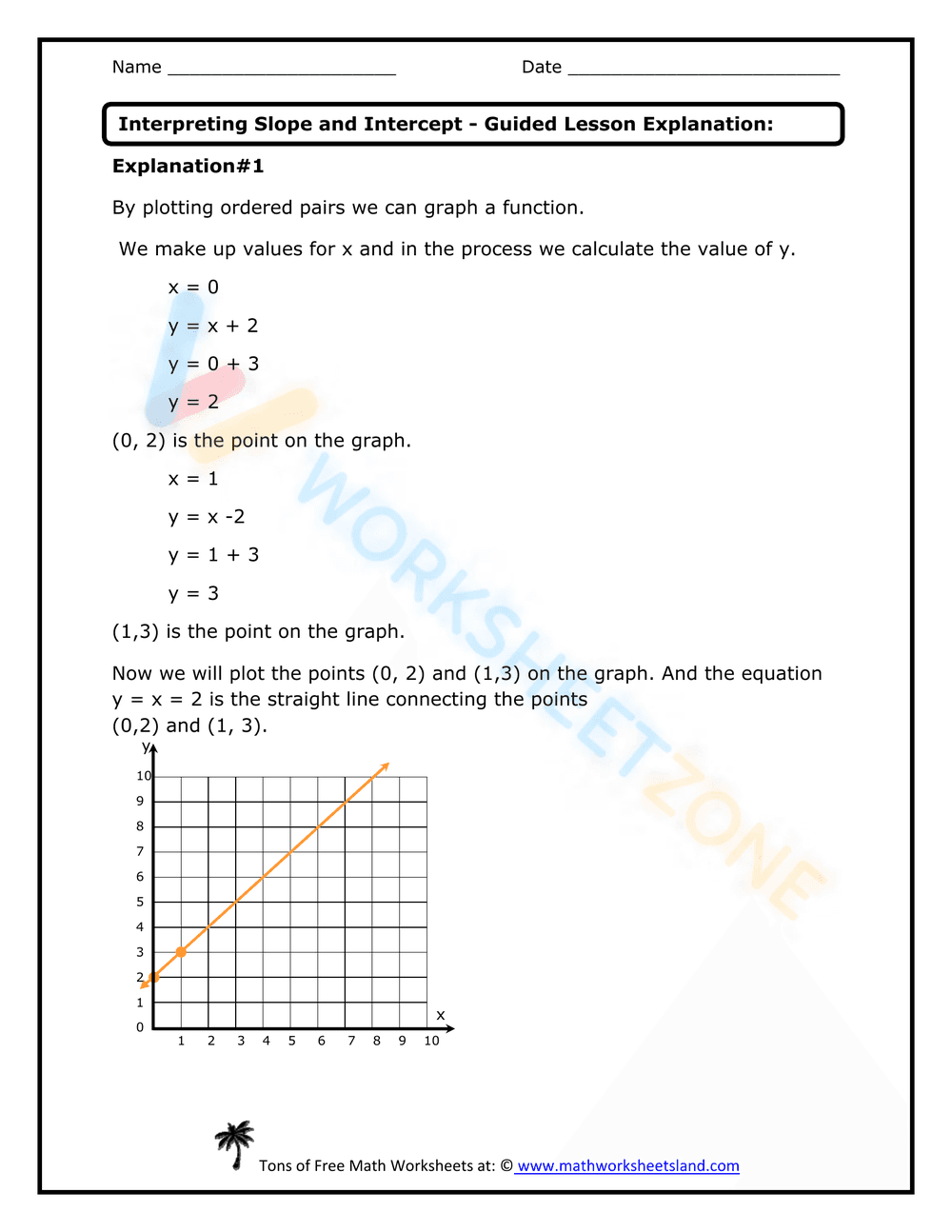 Interpreting Slope and Intercept - Page 1