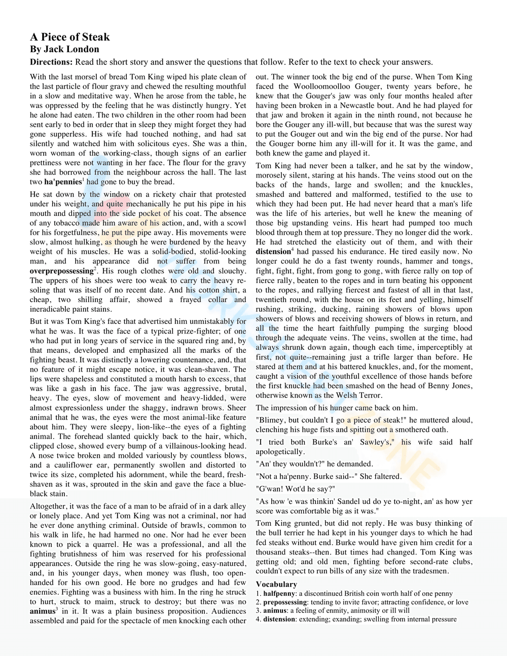 A Piece of Steak - Page 1