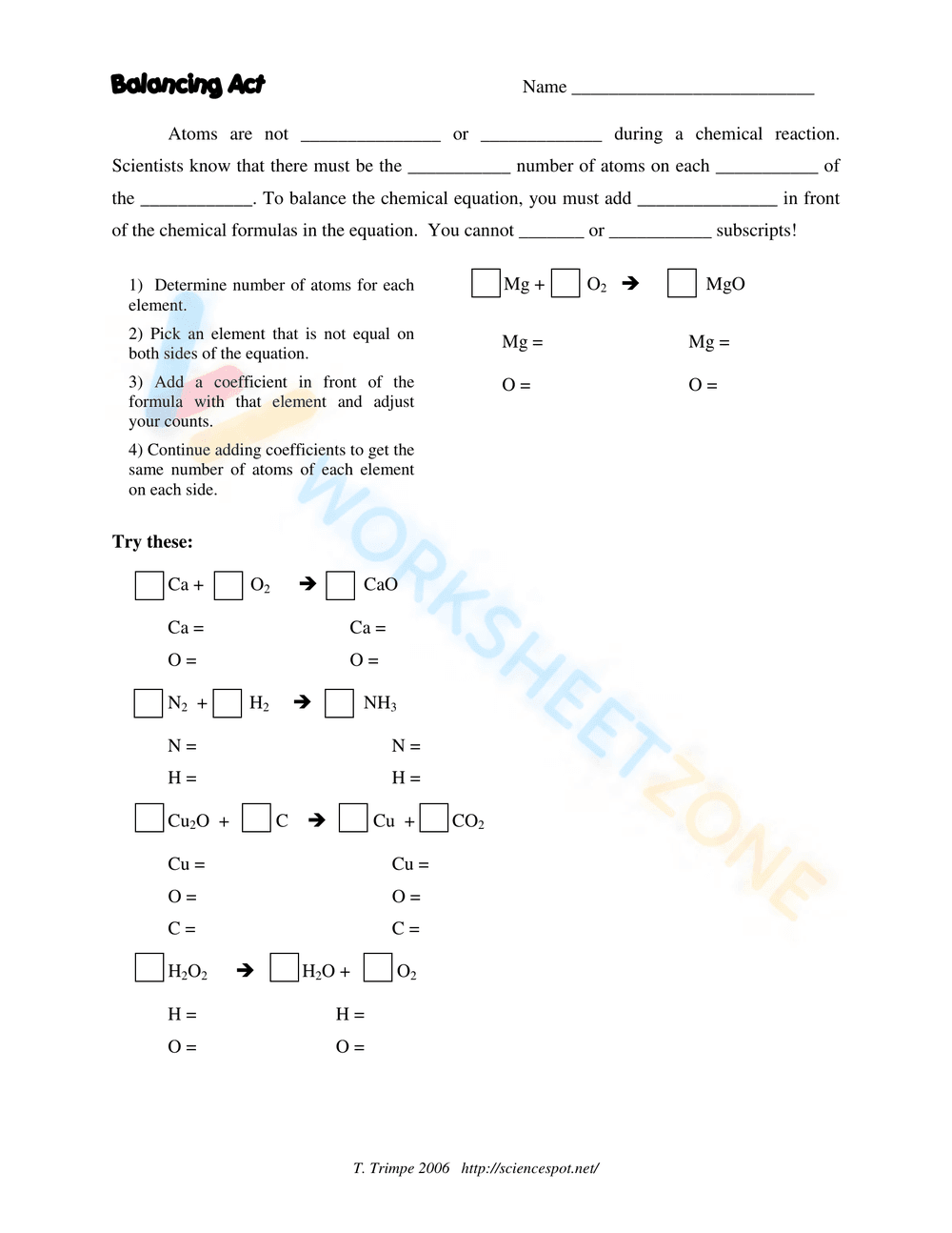 Master Problem Solving with the Balancing Act Worksheet - Page 1