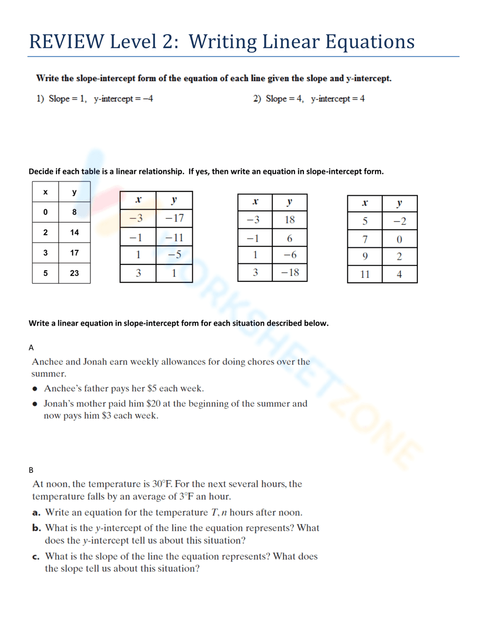 Concept 7: Writing Linear Equations - Page 6