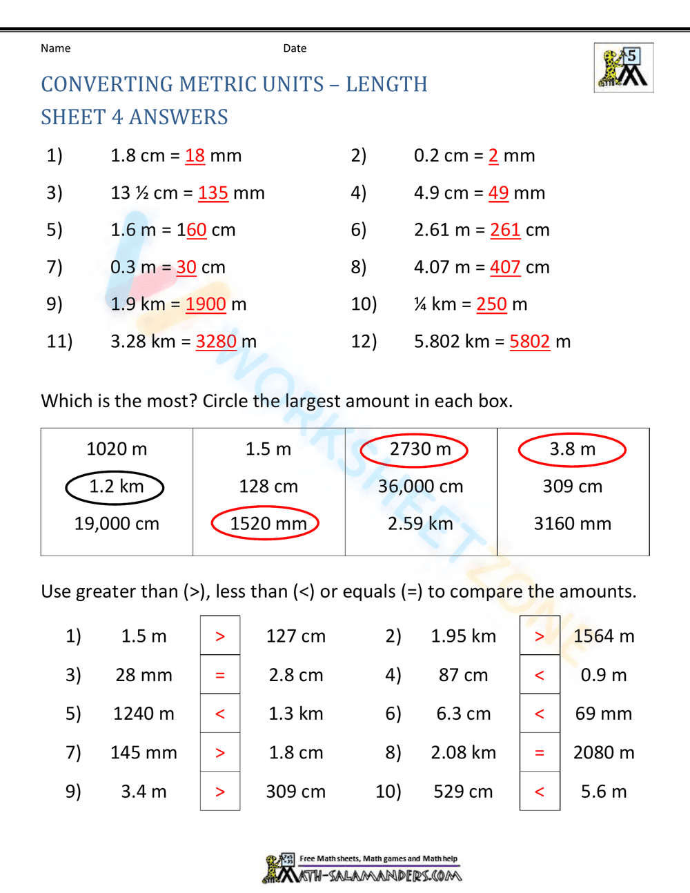 Converting Metrics Unit 4 - Page 2