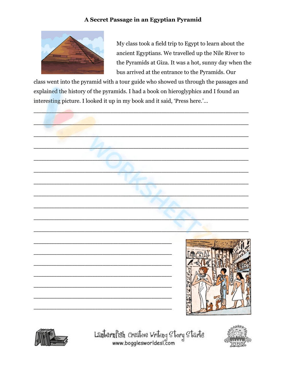 creative writing worksheets 1 - Page 1