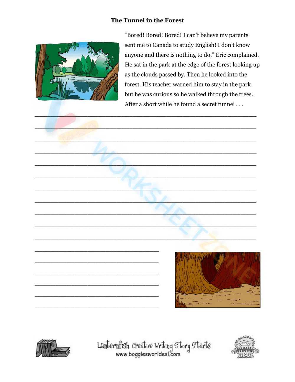 creative writing worksheets 2 - Page 1