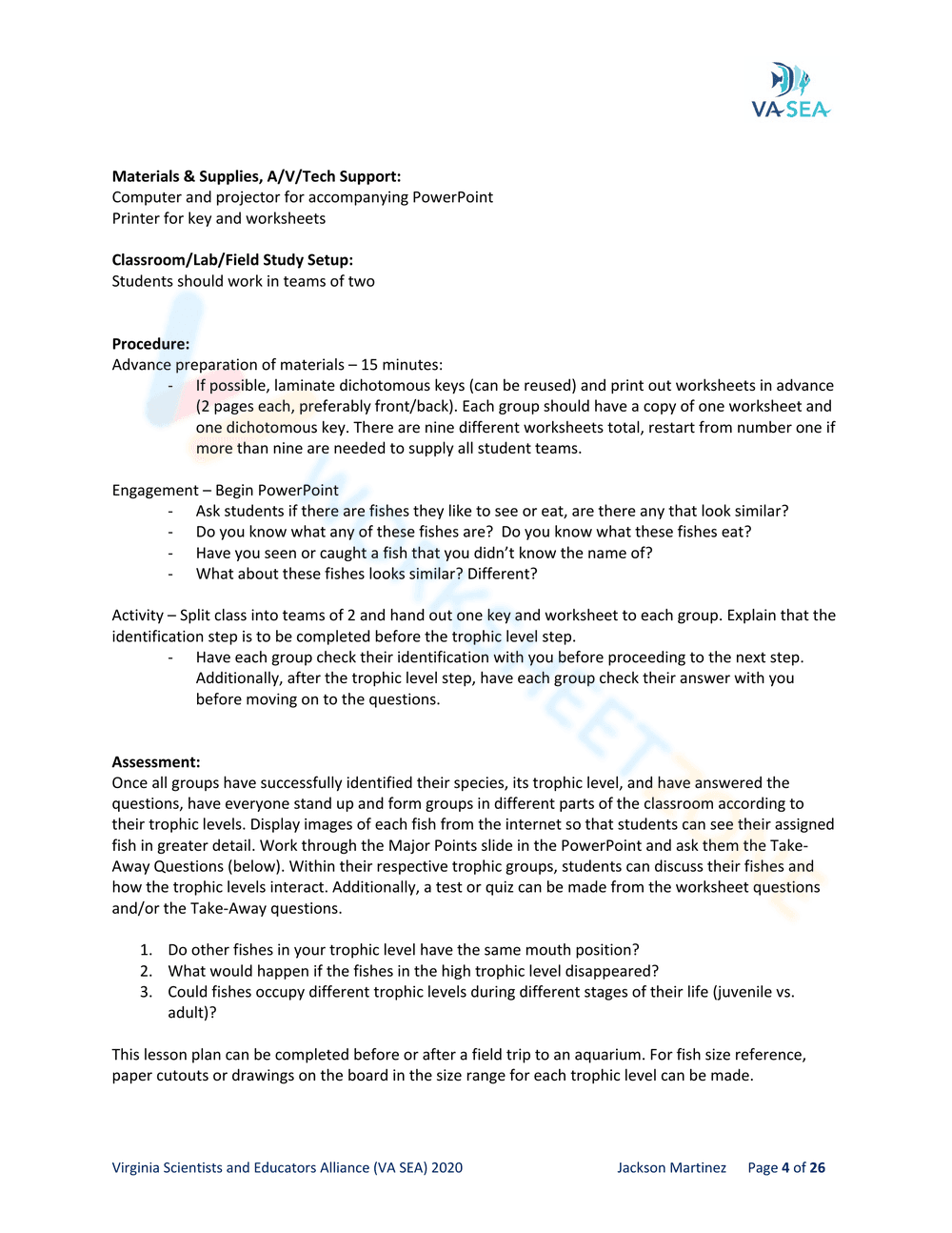 DICHOTOMOUS KEYS - AN ESSENTIAL TOOL FOR FISH DETECTIVES - Page 6