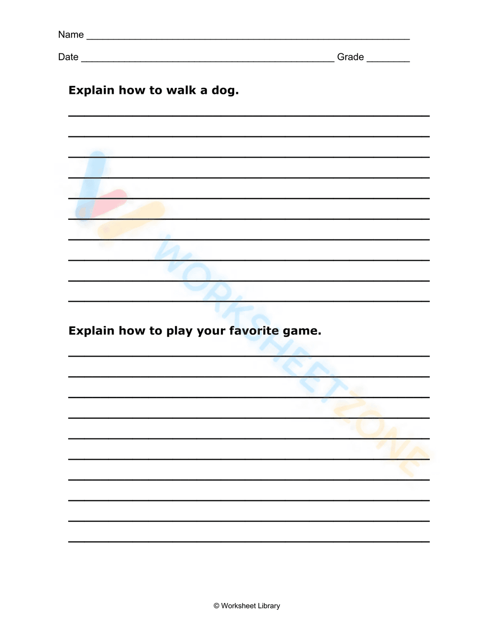 expository writing worksheets pdf 3 - Page 2