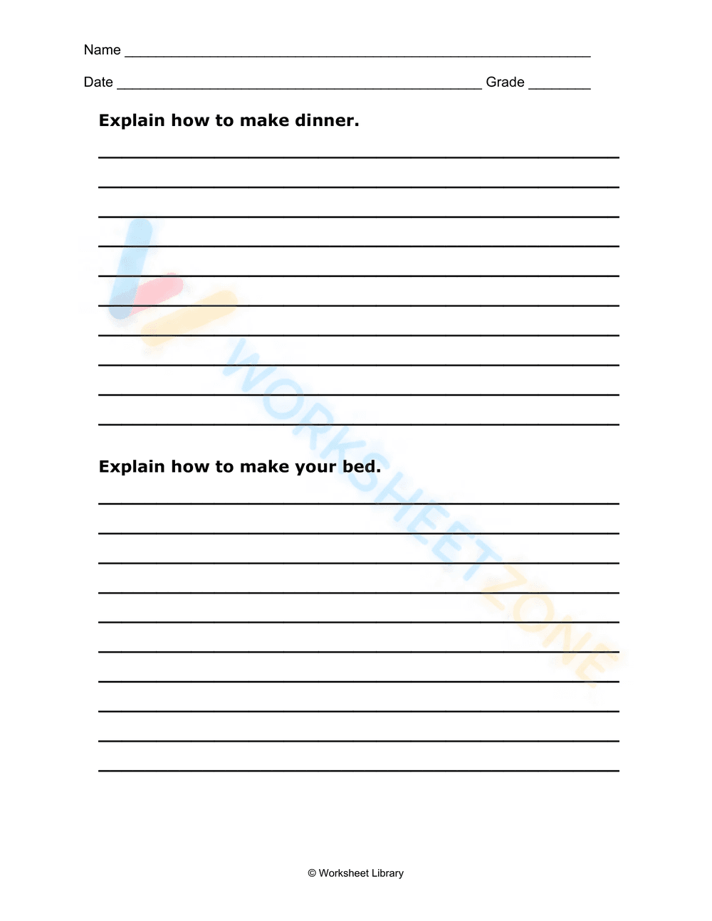 expository writing worksheets pdf 3 - Page 3