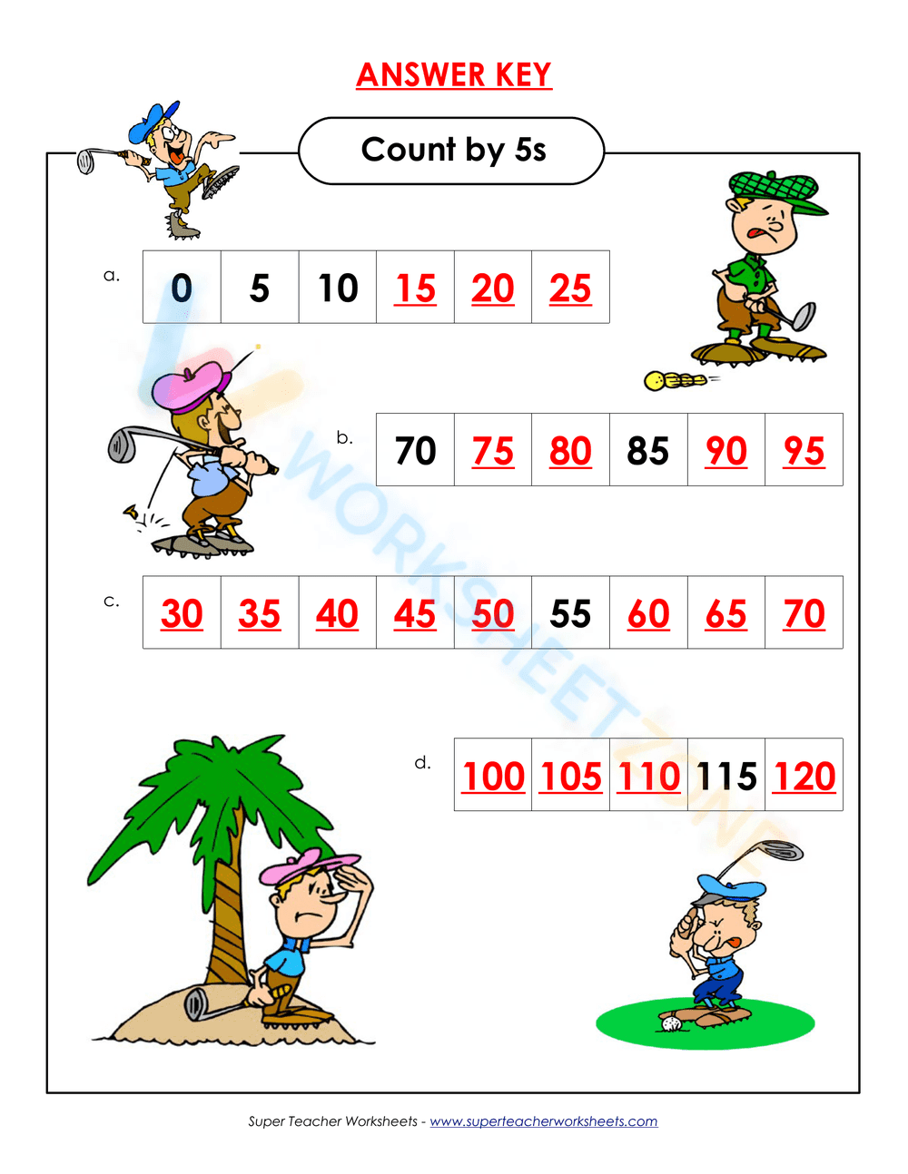 Golfer - count by 5s - Page 2
