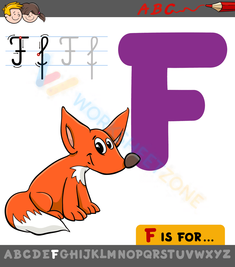 Learning letter F - Page 1