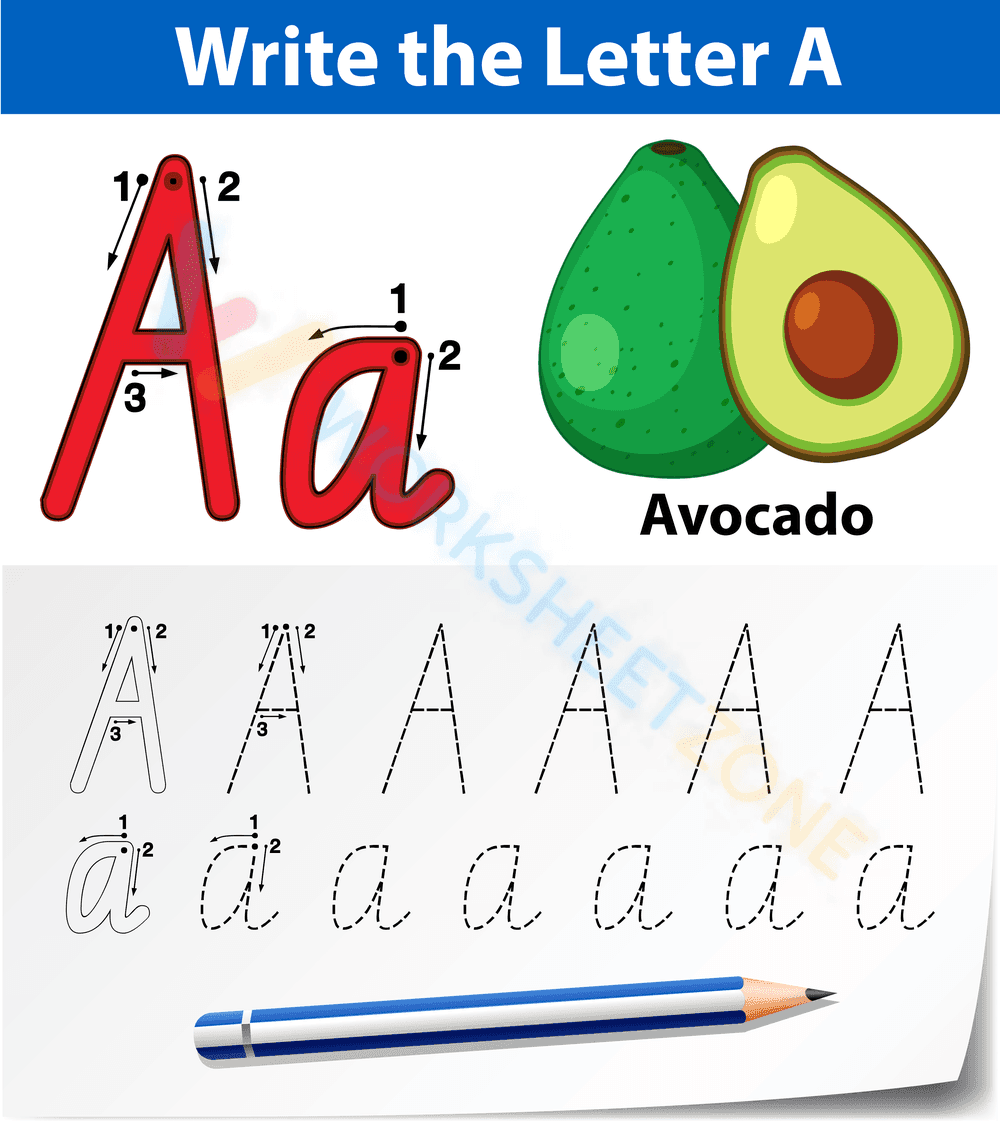 letter a beginning sound worksheets 1 - Page 1