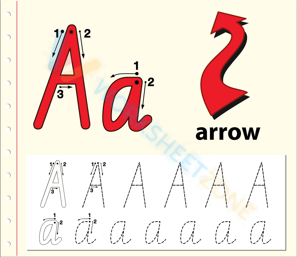 letter a beginning sound worksheets 27 - Page 1
