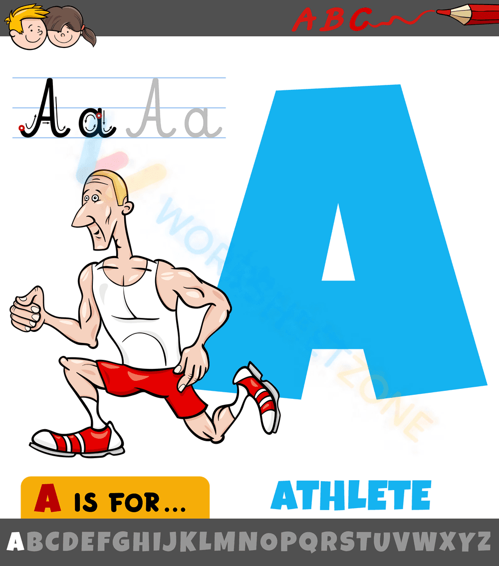 letter a beginning sound worksheets 5 - Page 1