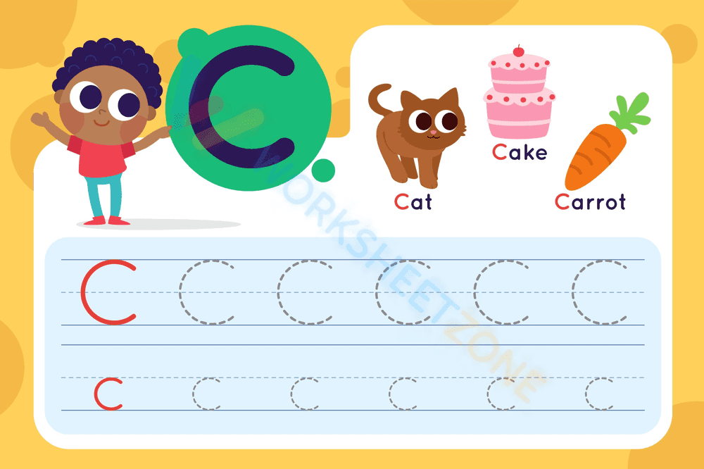 letter c beginning sound worksheets 12 - Page 1