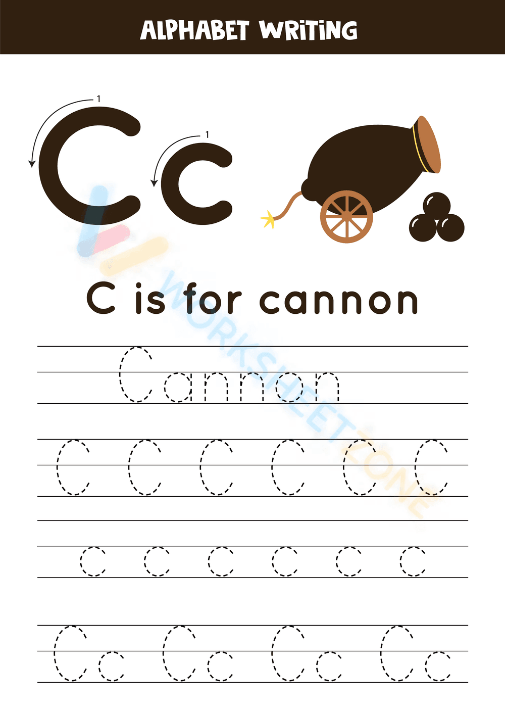 letter c beginning sound worksheets 17 - Page 1