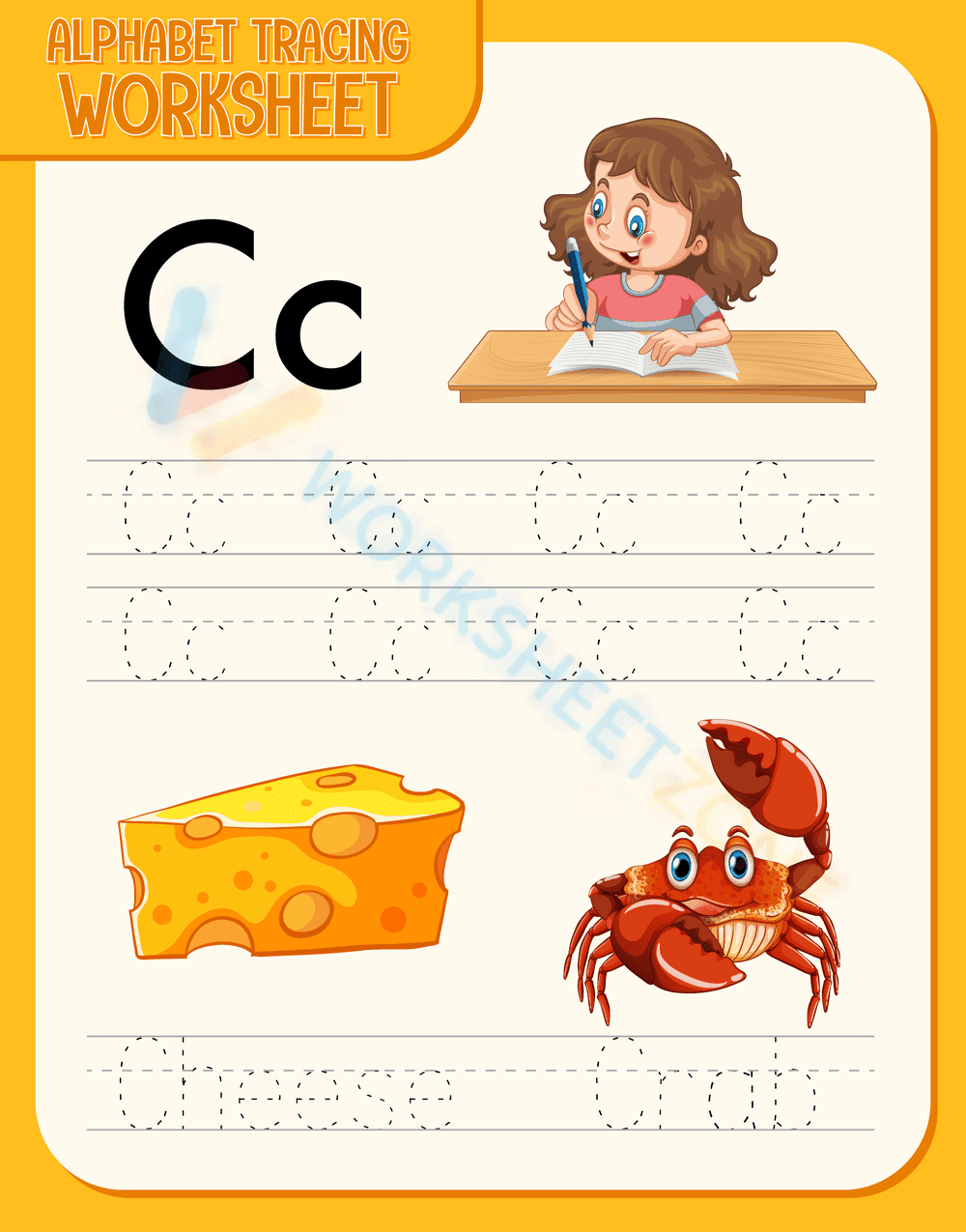 letter c beginning sound worksheets 21 - Page 1
