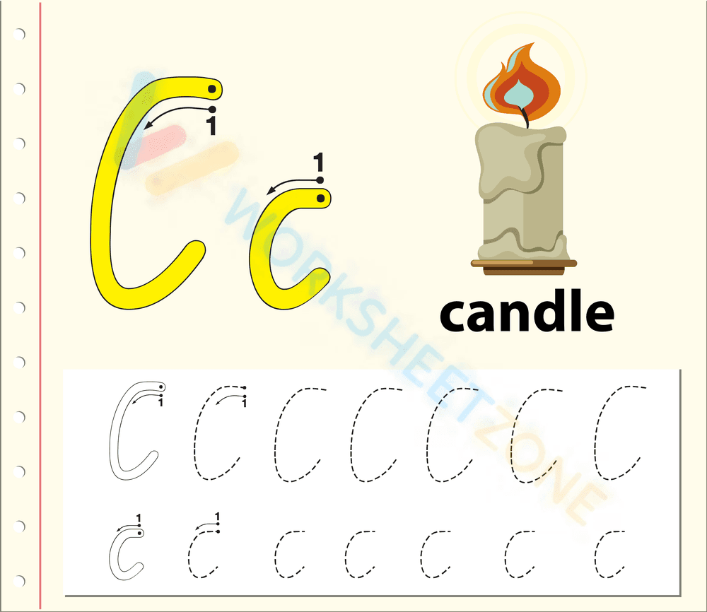 letter c beginning sound worksheets 22 - Page 1