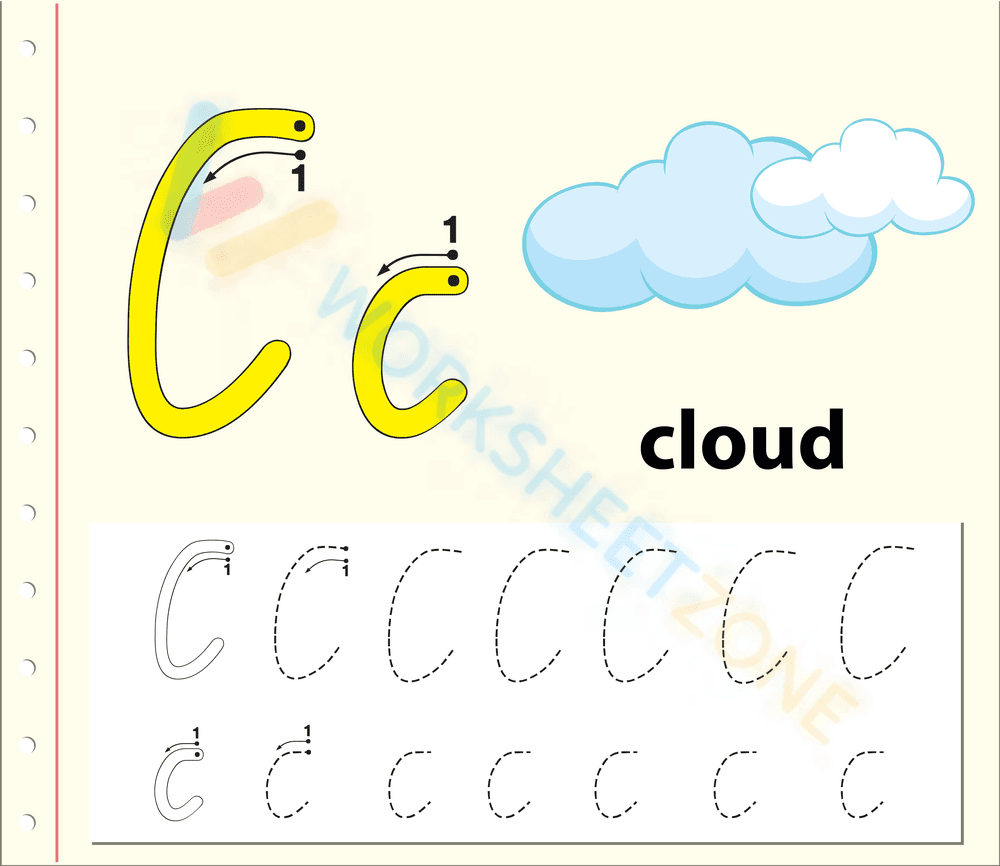 letter c beginning sound worksheets 30 - Page 1