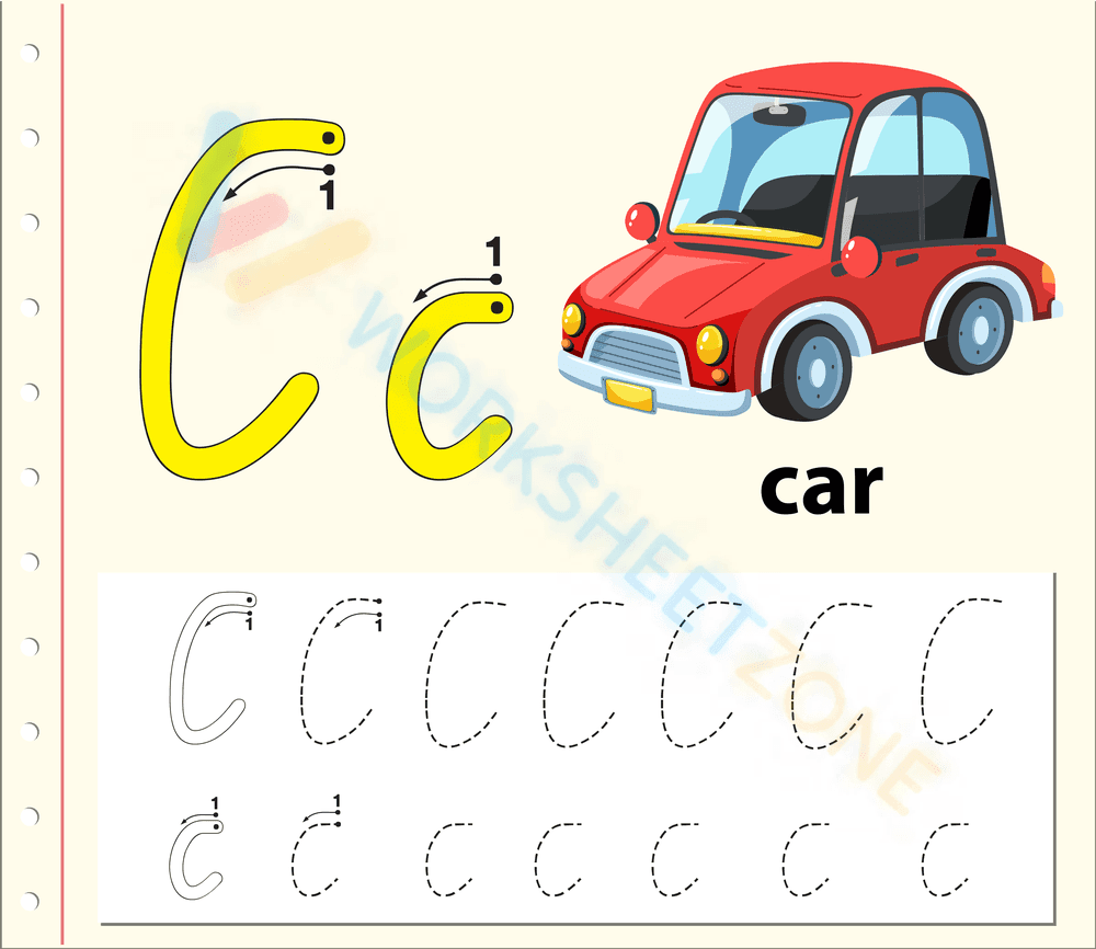 letter c beginning sound worksheets 31 - Page 1