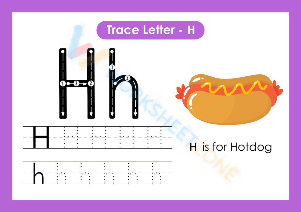 letter h beginning sound worksheets 19 - Page 1