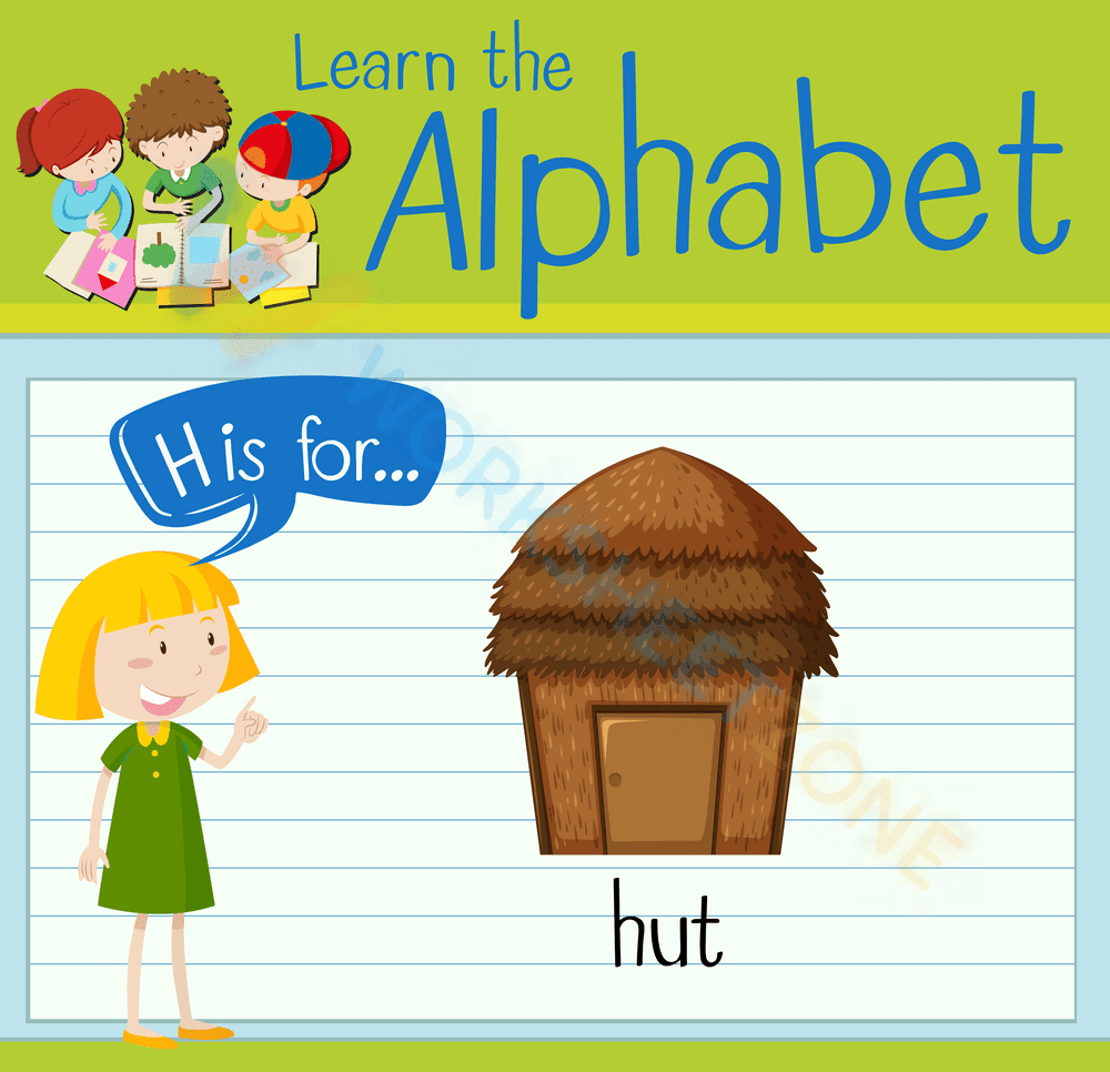 letter h beginning sound worksheets 3 - Page 1
