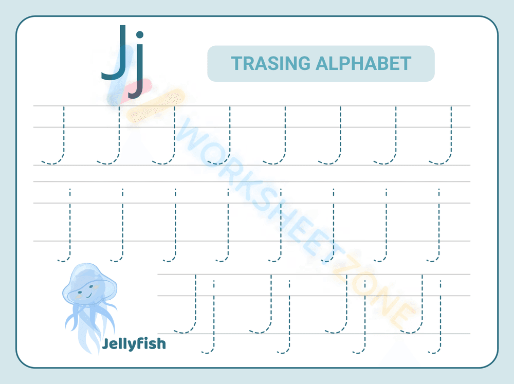 letter j beginning sound worksheets 12 - Page 1