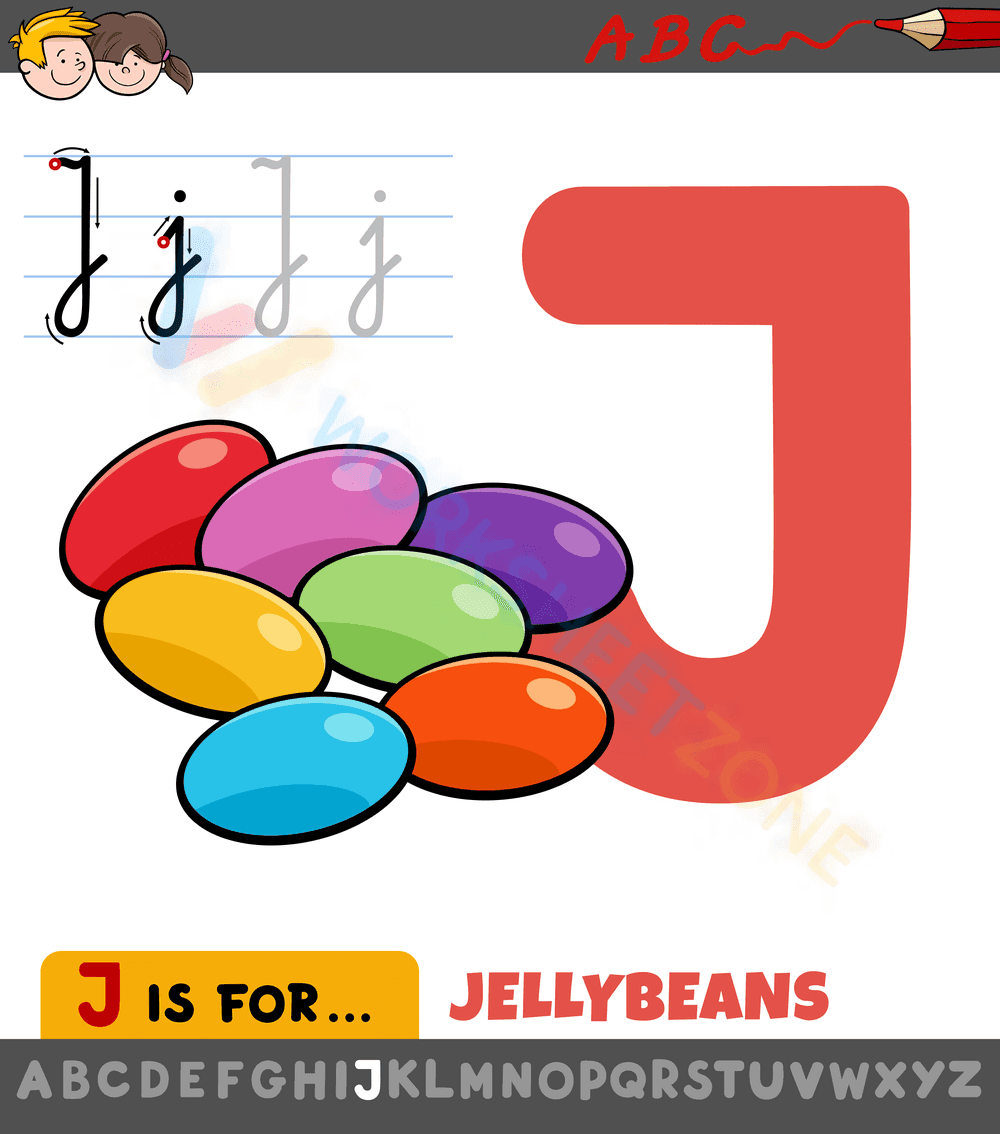 letter j beginning sound worksheets 34 - Page 1