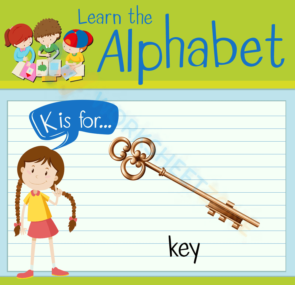 letter k beginning sound worksheets 7 - Page 1