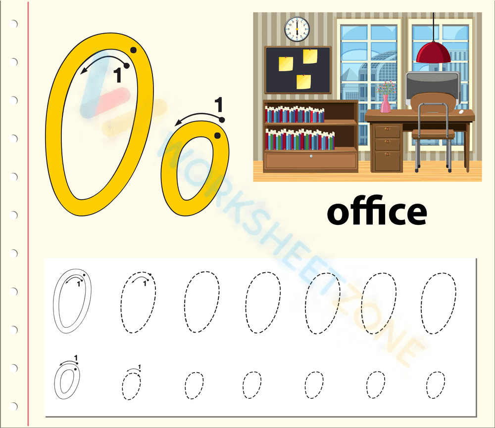 letter o beginning sound worksheets 5 - Page 1