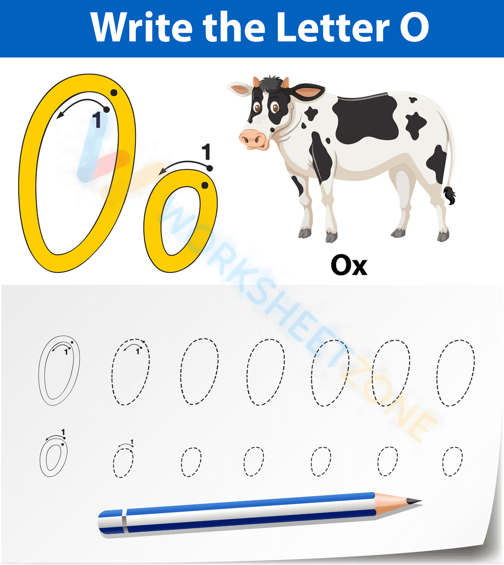 letter o beginning sound worksheets 7 - Page 1