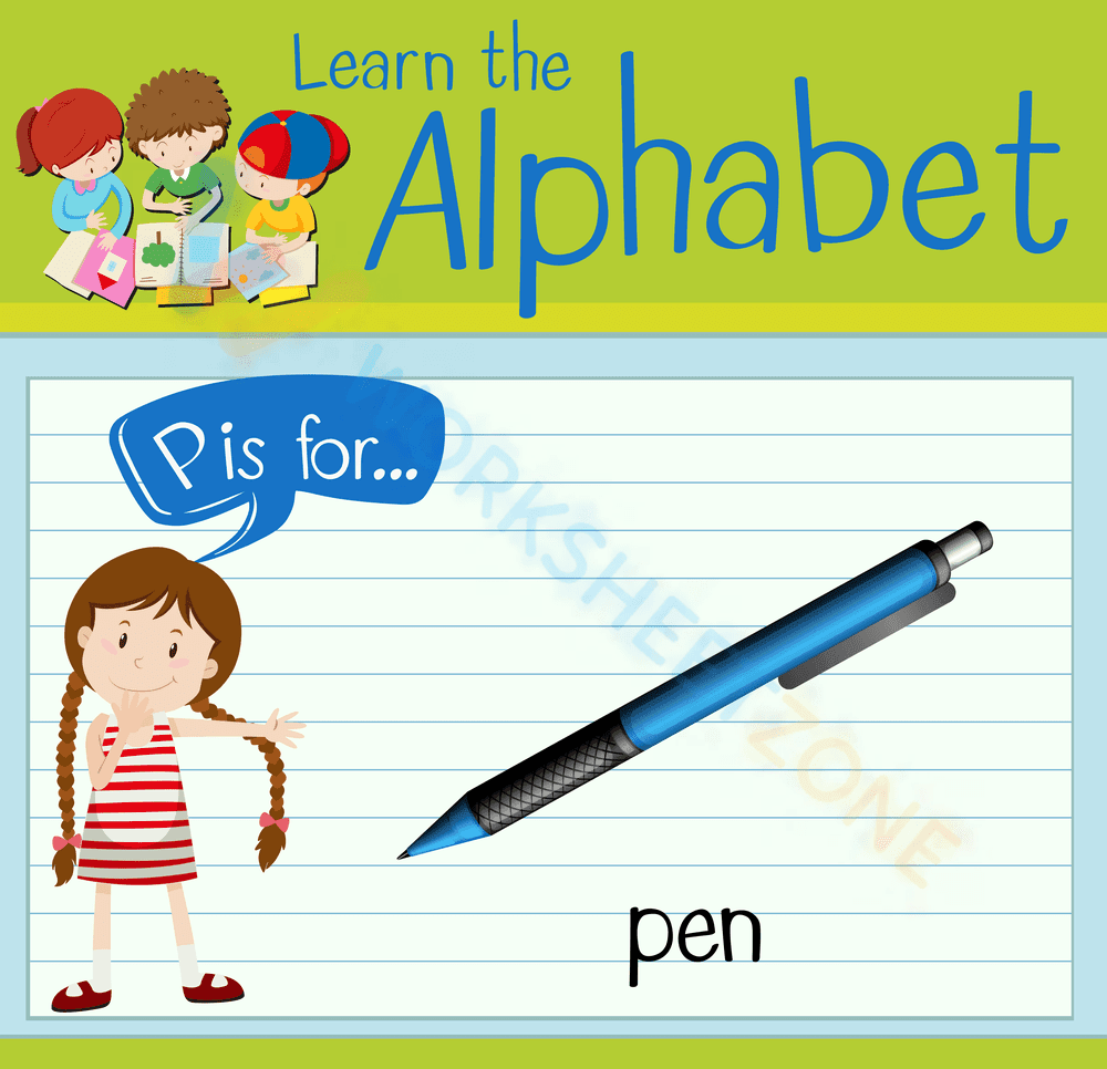 letter p beginning sound worksheets 9 - Page 1