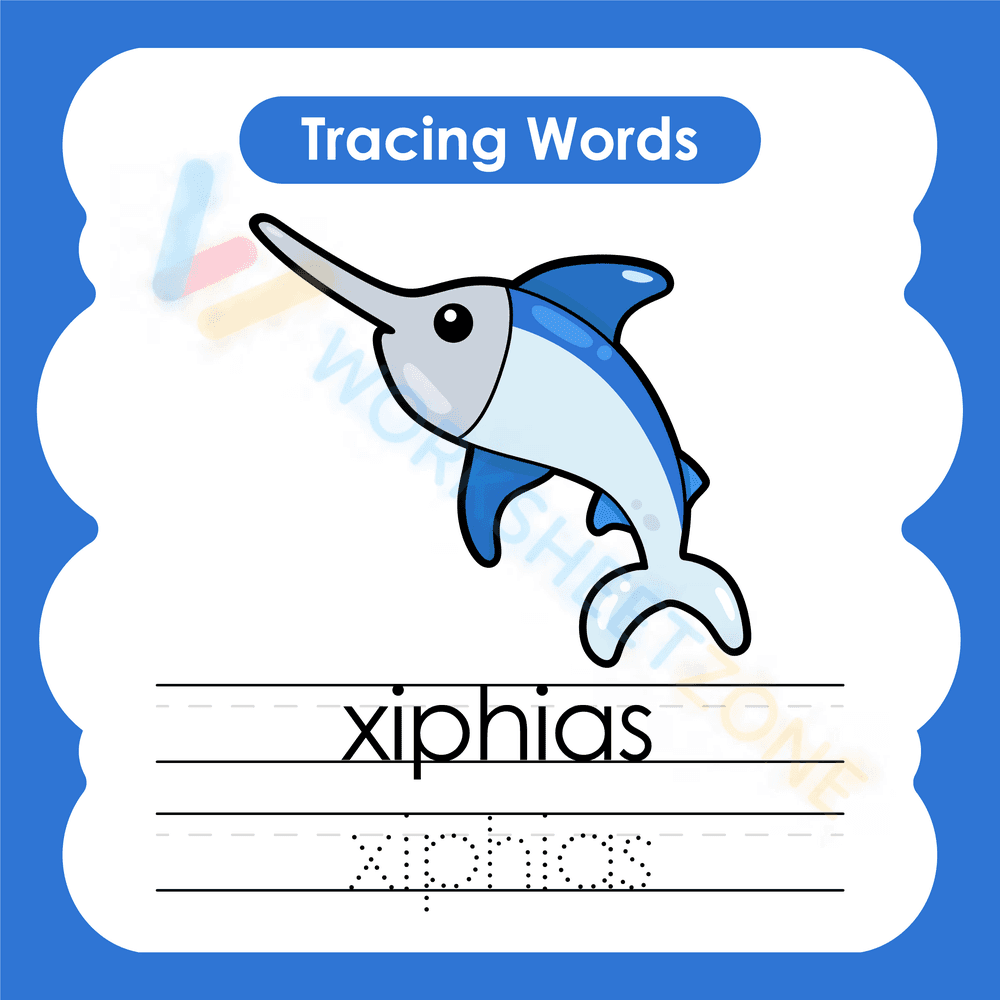 letter x beginning sound worksheets 6 - Page 1