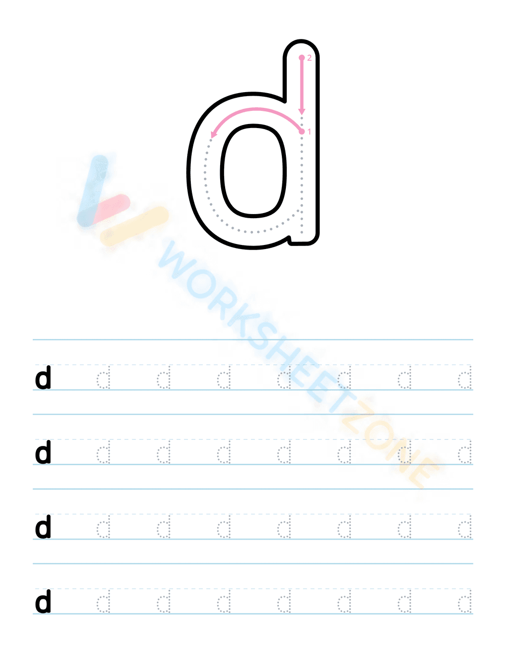 Lowercase letter D - Page 1