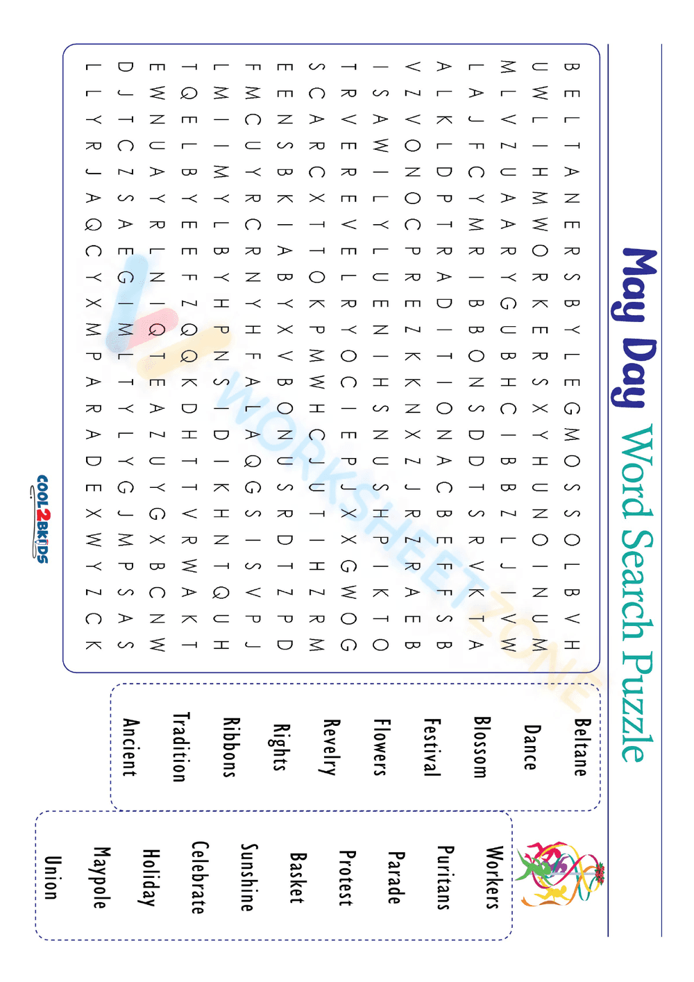 may word search printable 8 - Page 1