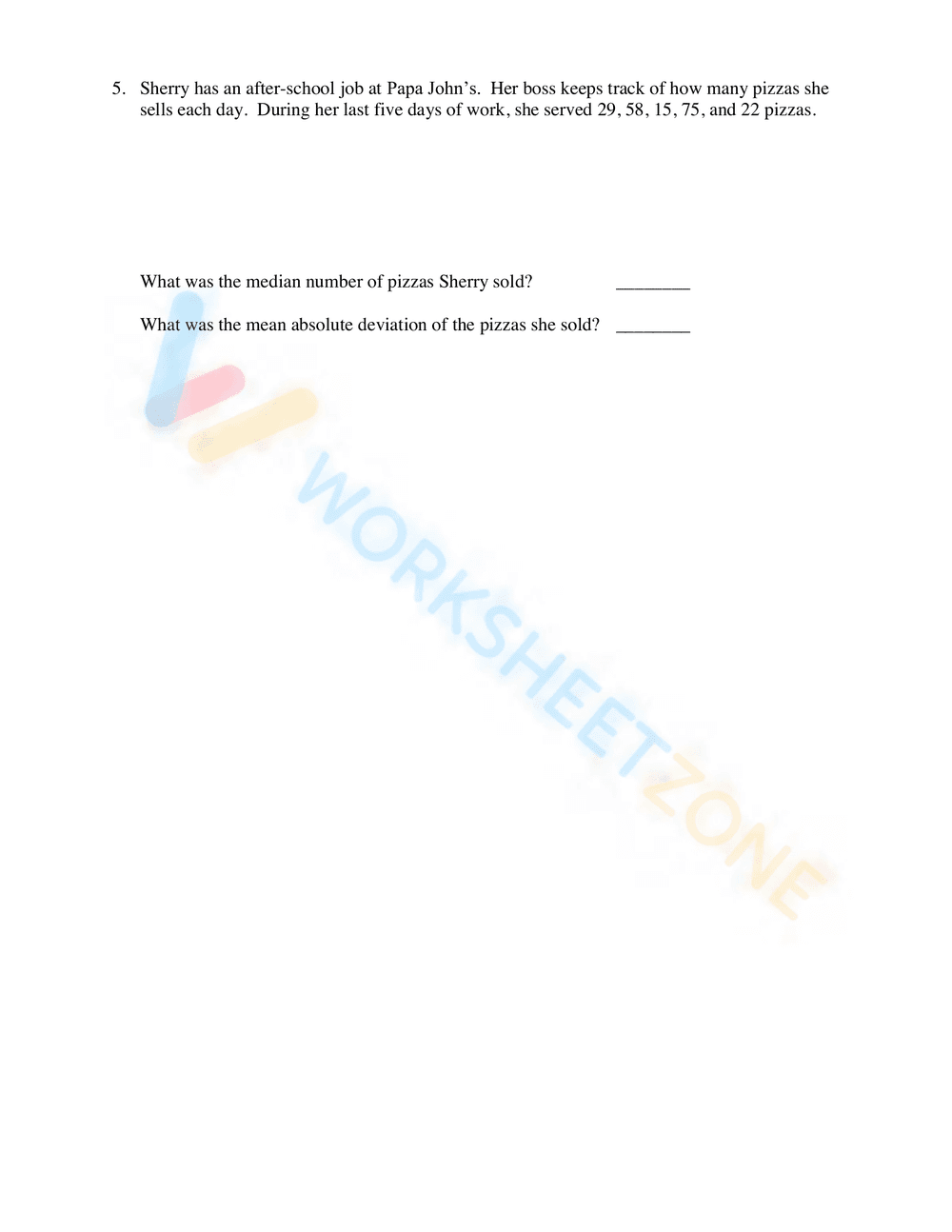 Calculate Mean Absolute Deviation: Practice - Page 2