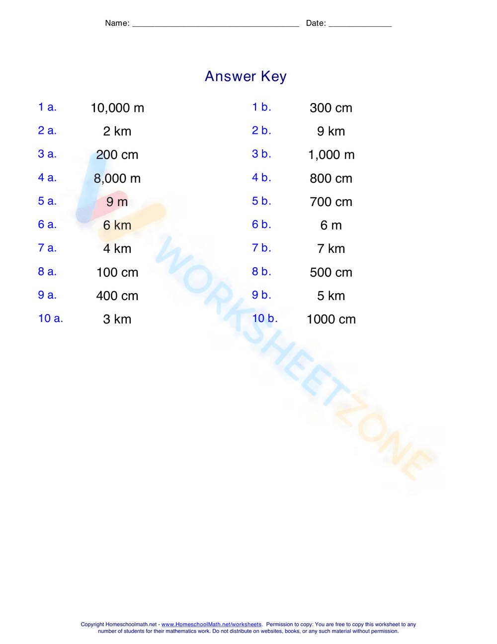 Measuring Units Worksheet 4 - Page 2