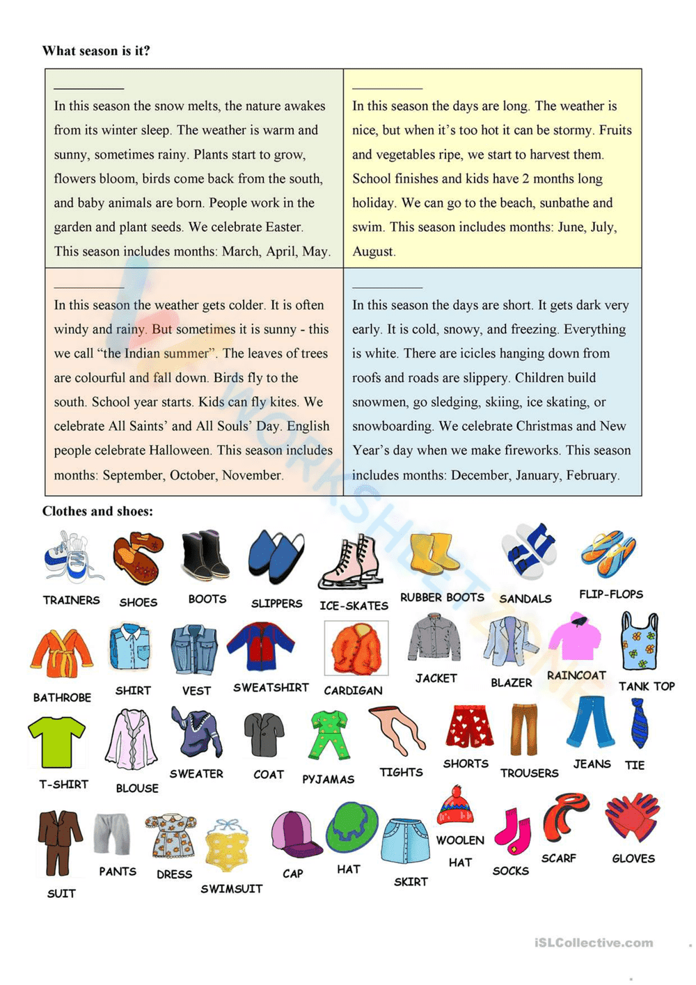Discover Parts of the Year with this Engaging Worksheet - Page 2