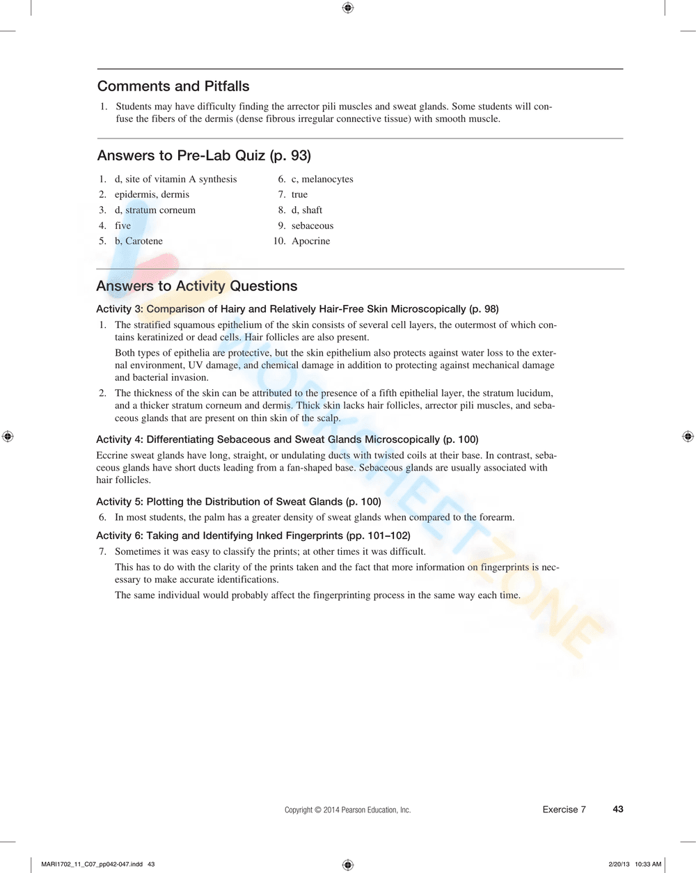The Integumentary System - Page 2