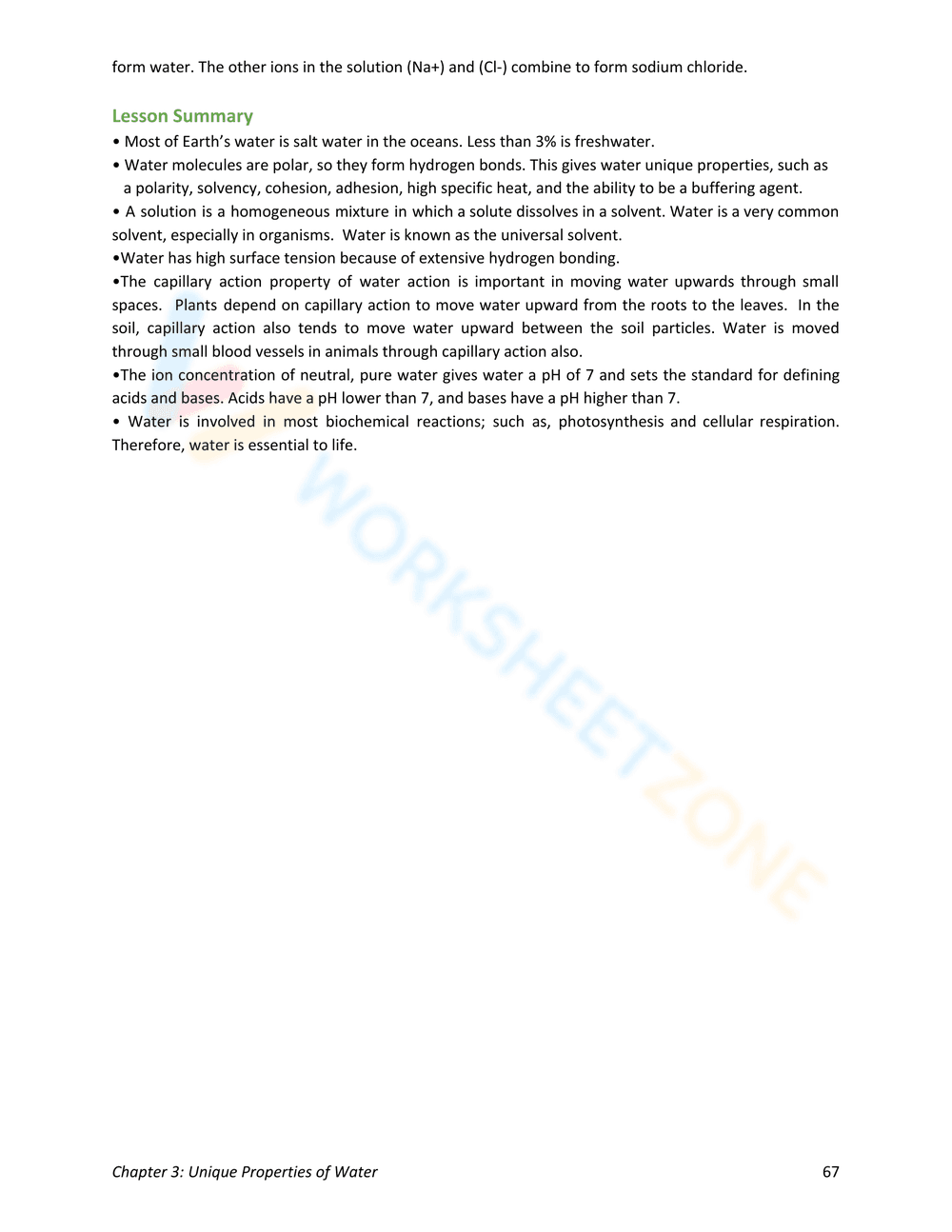 Unique Properties of Water - Page 11