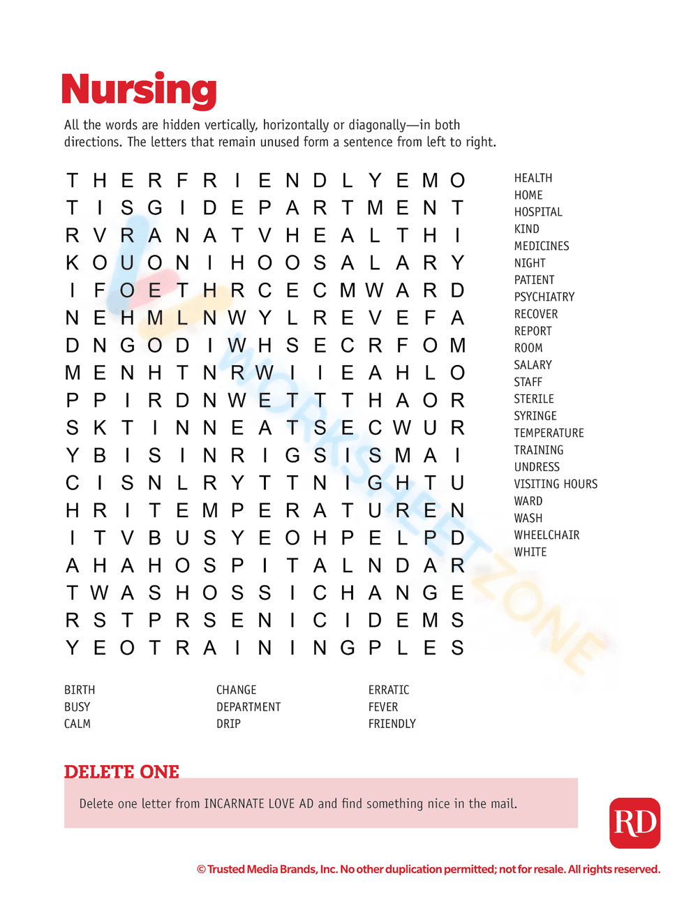 word search printable 8 - Page 1