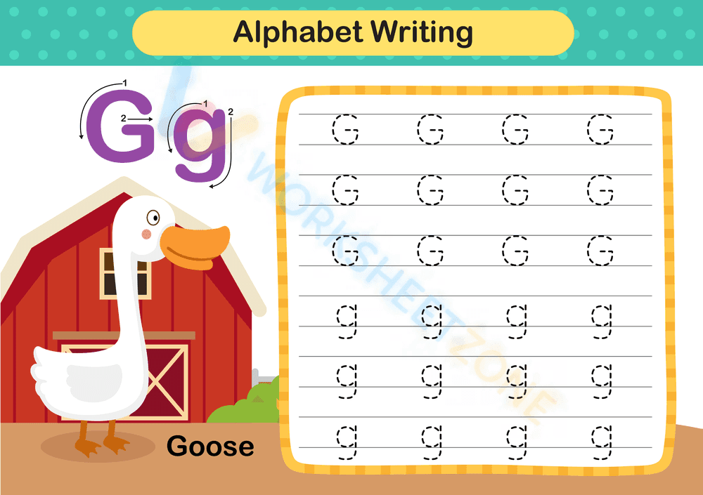 Writing letter G - Page 1