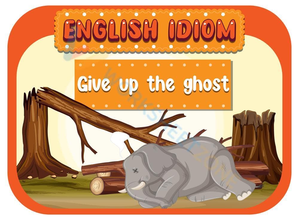 Learn Idioms: Give Up the Ghost - Page 1