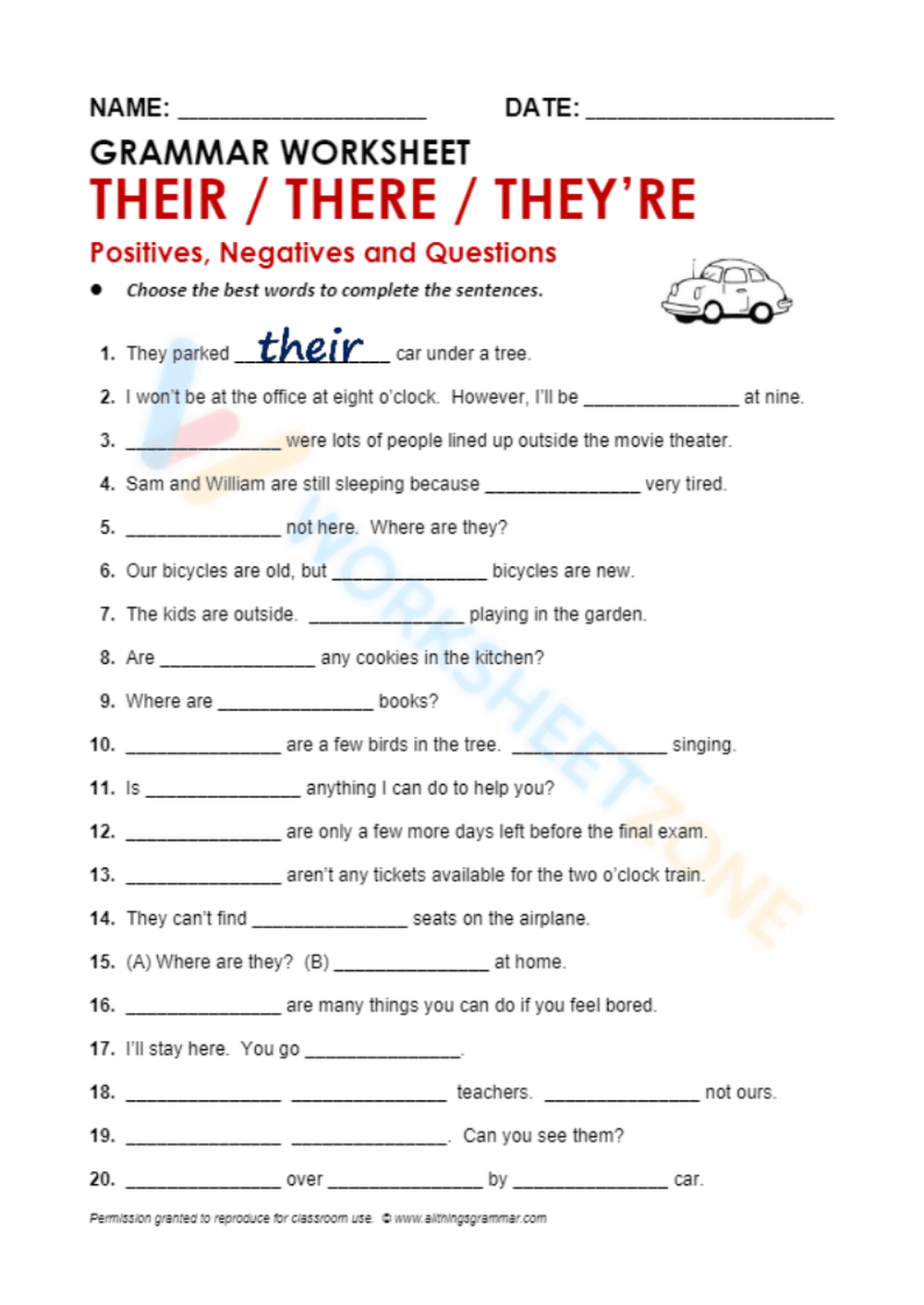 there their they're 1 - Page 1