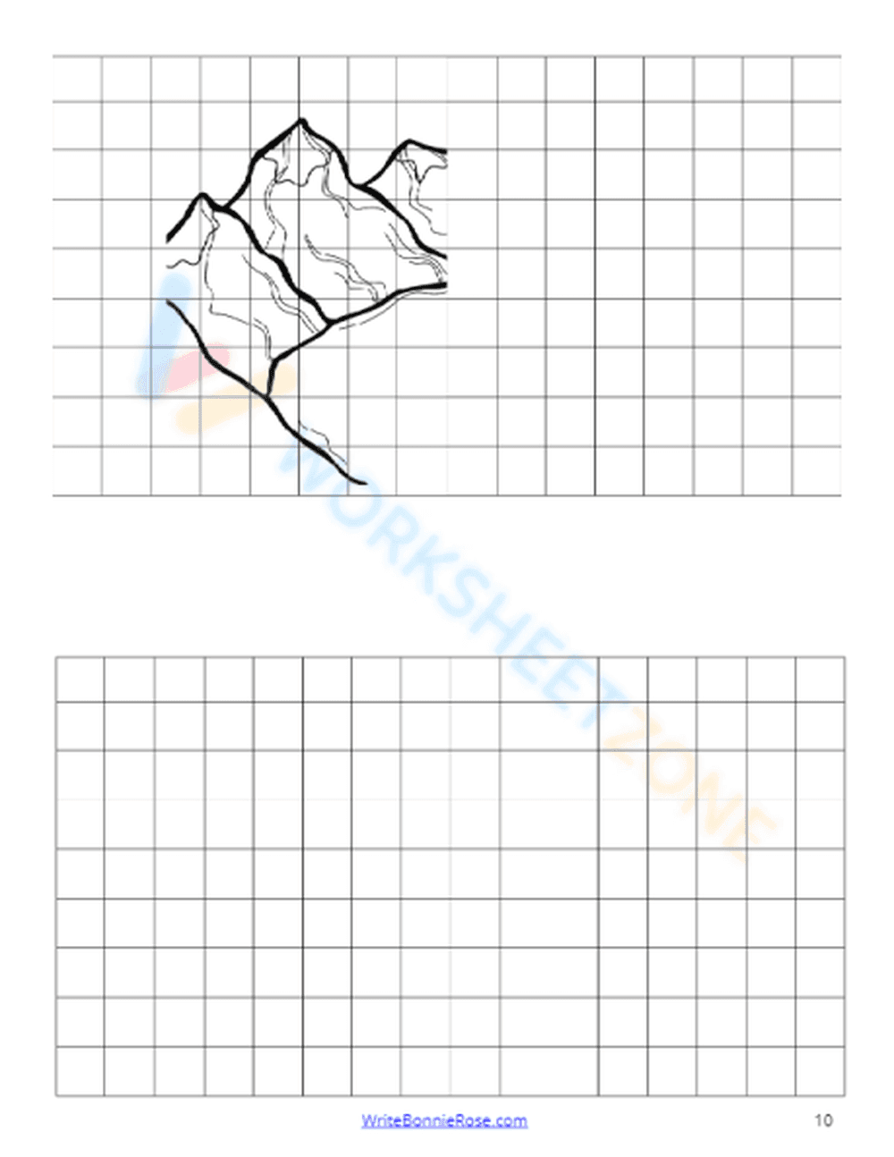 Landforms Drawing Practice Worksheet - Page 2