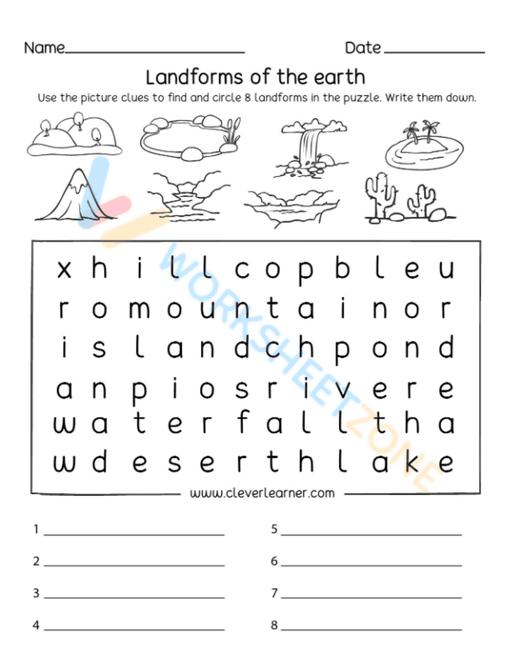 landforms 5 - Page 1