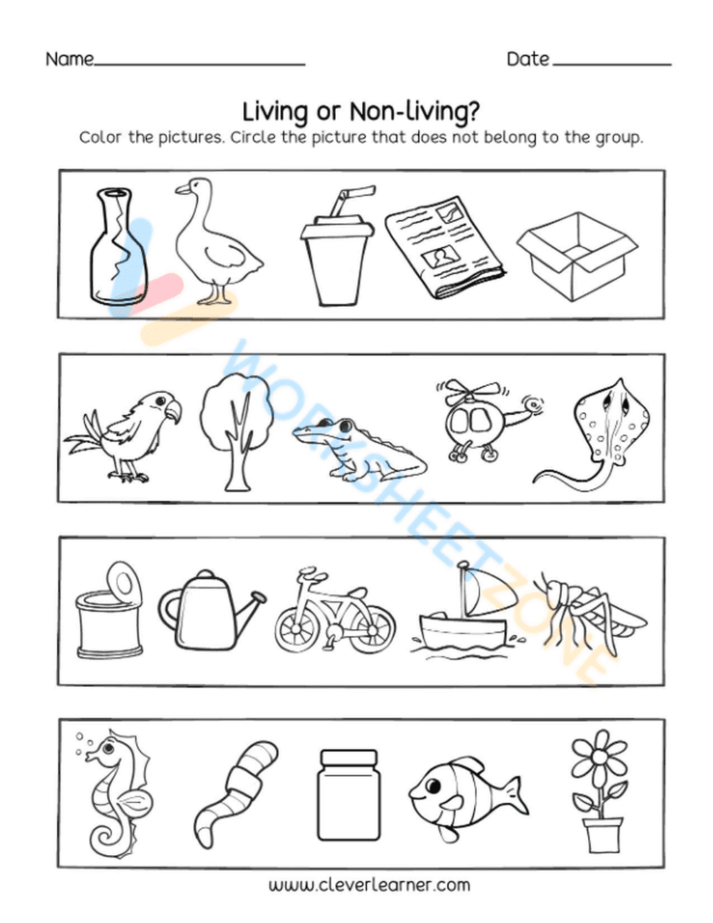 living and non living things 2 - Page 1