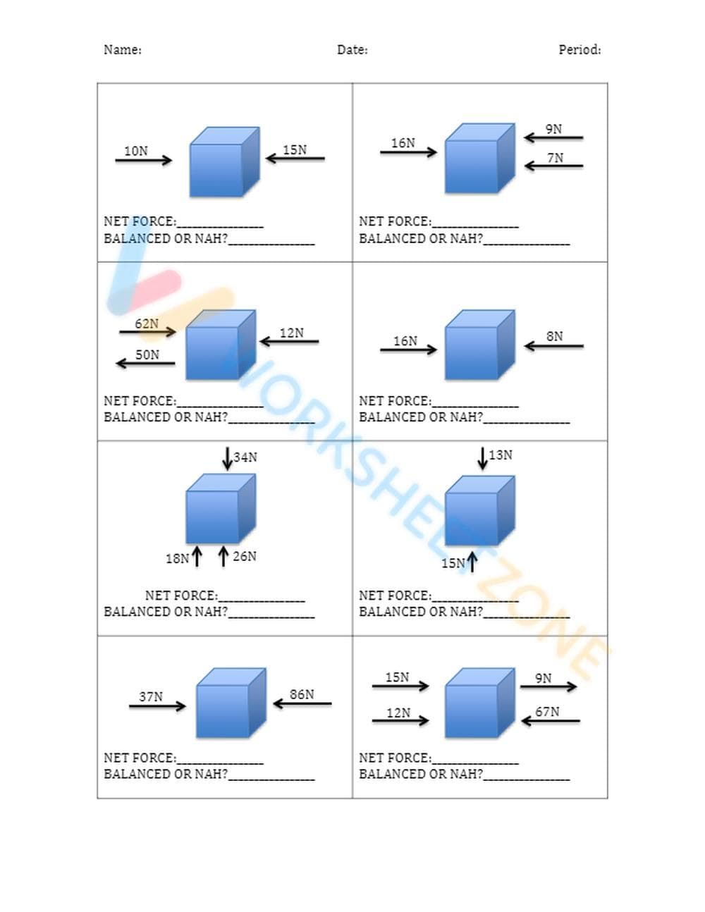 balanced and unbalanced forces 3 - Page 2